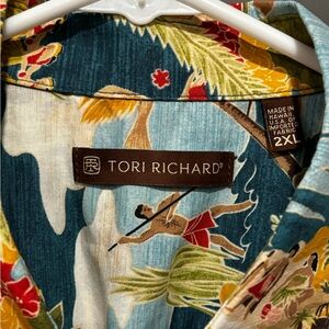 Tori Richard-Floral Hawaiian Button Up “Boat Day”